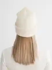 Бежевый шапка зимняя женская