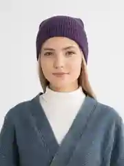 Лавандовый шапка зимняя женская