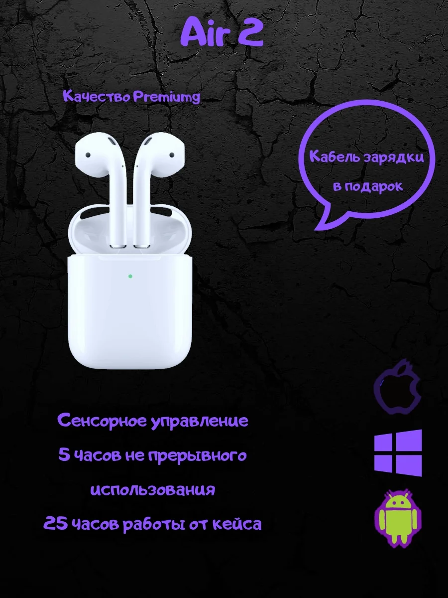 Беспроводные наушники Air 2/ Air 3/ Air Pro (с шумоподавлением и прозрачностью)