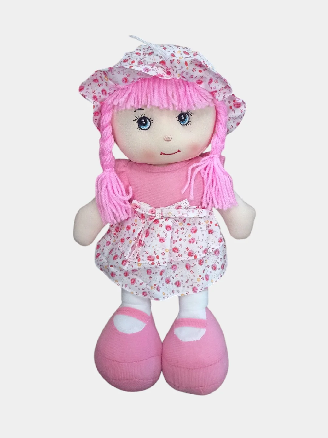 Розовый кукла мягкая, 35 см