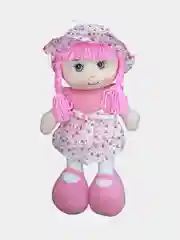 Розовый кукла мягкая, 35 см