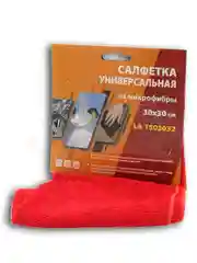 САЛФЕТКА МИКРОФИБРА 30Х30СМ/КРАСНАЯ LAVITA