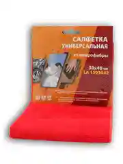 САЛФЕТКА МИКРОФИБРА 30Х40СМ/КРАСНАЯ LAVITA