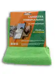 САЛФЕТКА МИКРОФИБРА 30Х40СМ/ЗЕЛЕНАЯ LAVITA