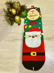 Носки женские, новогодние с принтом
