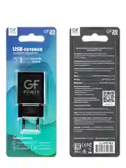 Черный сетевое зарядное устройство GFPower GF20, USB (5В / 2.1А)