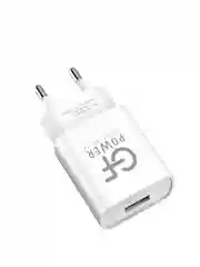 Белый сетевое зарядное устройство GFPower GF20, USB (5В / 2.1А)