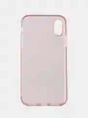 Чехол силиконовый с блестками и стразами для iPhone xs / x