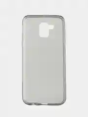 Ультратонкий силиконовый чехол затемненный с блесткамии для Samsung Galaxy J6 2018