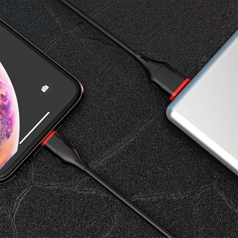 Кабель USB на Micro-USB "GFPower 17M", 1 метр, 2.4A, ПВХ, Android