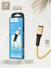 Золотой кабель GFPower 02M USB на Micro-USB, 1 метр, 2.4 A, нейлон