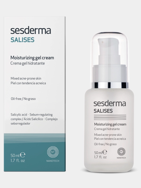 Sesderma SALISES Крем-гель увлажняющий для кожи лица с салициловой кислотой, 50 мл