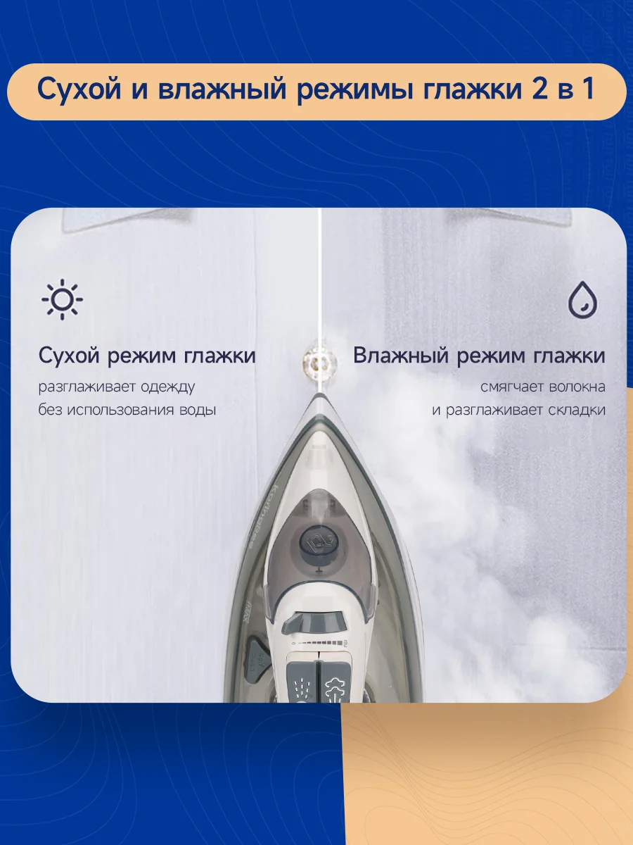 Утюг с отпаривателем KaringBee KB-EI002, серый
