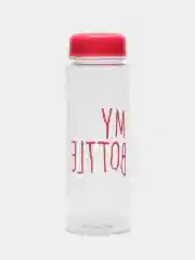 Тёмно-розовый спортивная бутылка для воды и коктейлей My Bottle с крышкой, в чехле