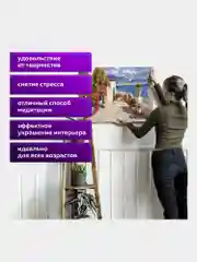 Картина по номерам 40х50 см, Остров Сокровищ "Чайки южных берегов", на подрам., акрил