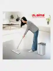 Швабра с отжимом Laima NeoMop XL, 609149, ведро 12 л для мытья пола, 2 насадки, микрофибра