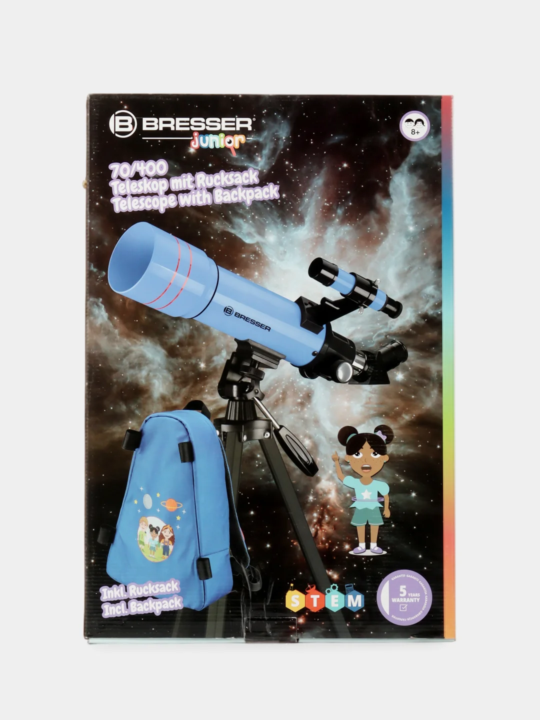 Телескоп Bresser Junior 70/400 в синем рюкзаке (8850610WXH000)
