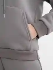 Серый спортивный костюм на флисе