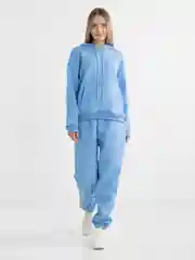 Голубой спортивный костюм на флисе