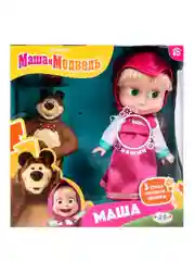 Игрушка Карапуз Кукла Маша и Медведь маша 15см