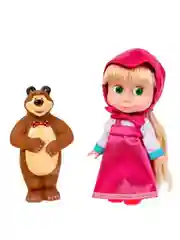 Игрушка Карапуз Кукла Маша и Медведь маша 15см