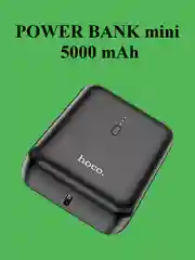 Черный компактный мини повербанк Hoco J96 5000 mAh
