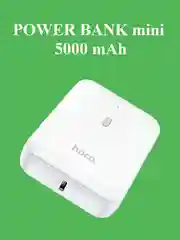 Белый компактный мини повербанк Hoco J96 5000 mAh
