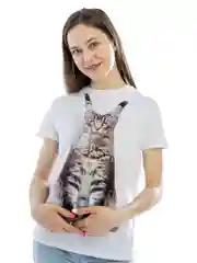 Серый меланж мягкая подушка Кошка/Кот, реалистичная