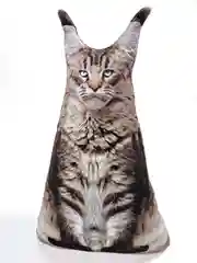 Серый меланж мягкая подушка Кошка/Кот, реалистичная