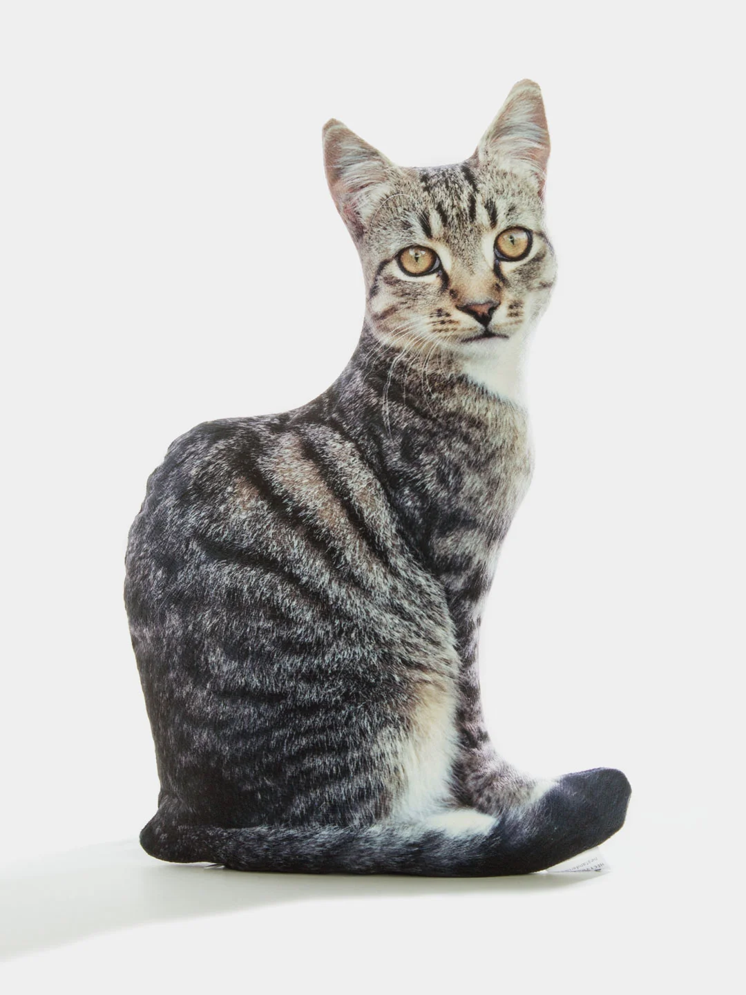 Серебряный мягкая подушка Кошка/Кот, реалистичная