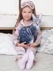 Серебряный мягкая подушка Кошка/Кот, реалистичная