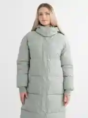Мятный куртка зимняя, длинная, пуховик женский
