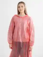 Алый дождевик с капюшоном, многоразовый