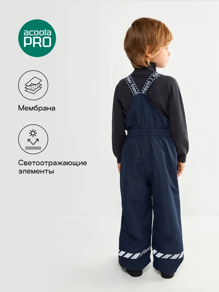 Темно-синий полукомбинезон  детский Acoola Konwi, утепленный, темно-синий