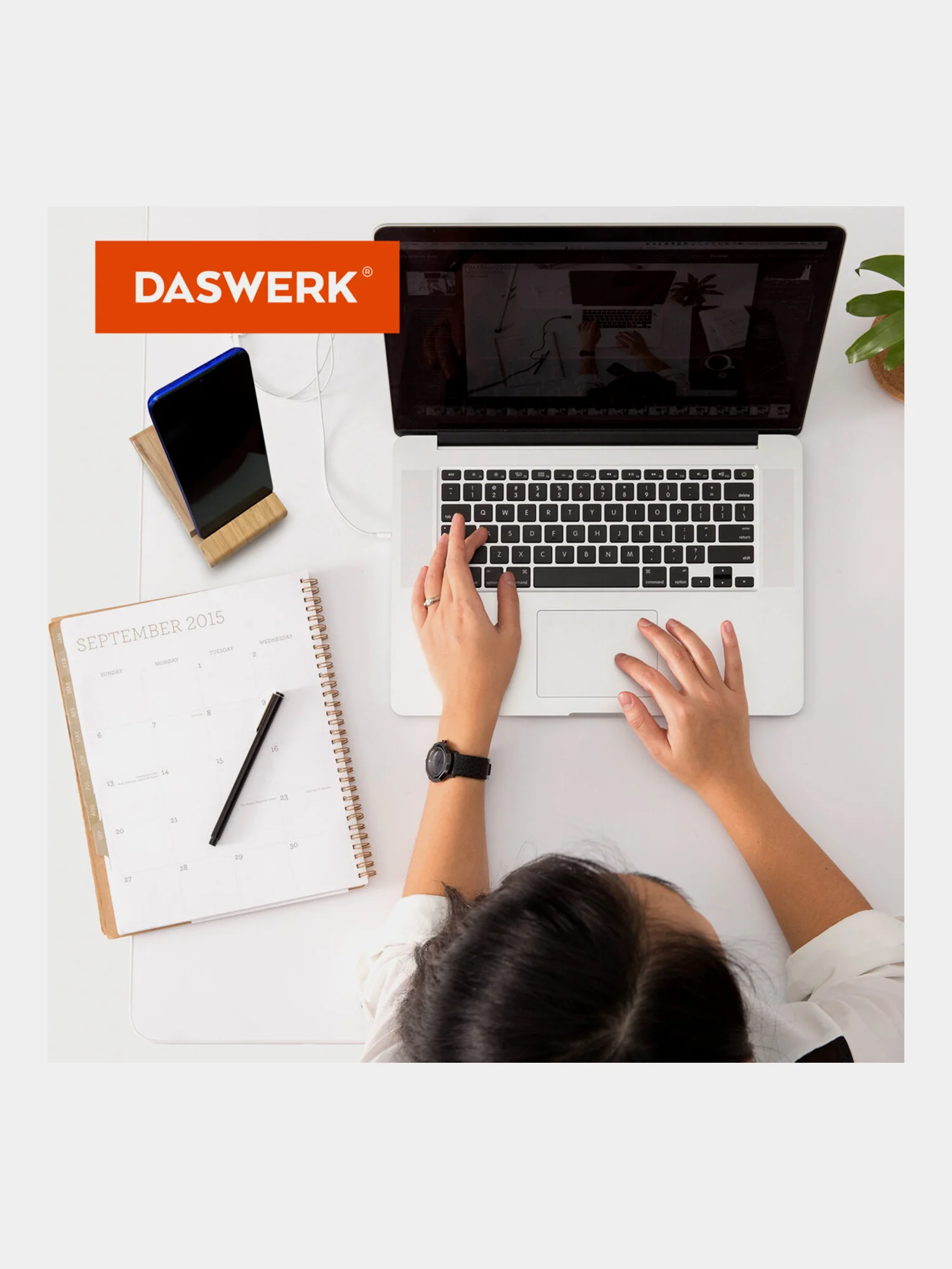 Подставка для телефона настольная, держатель для планшета из бамбука, DASWERK, 263155