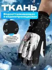 Перчатки горнолыжные сенсорные
