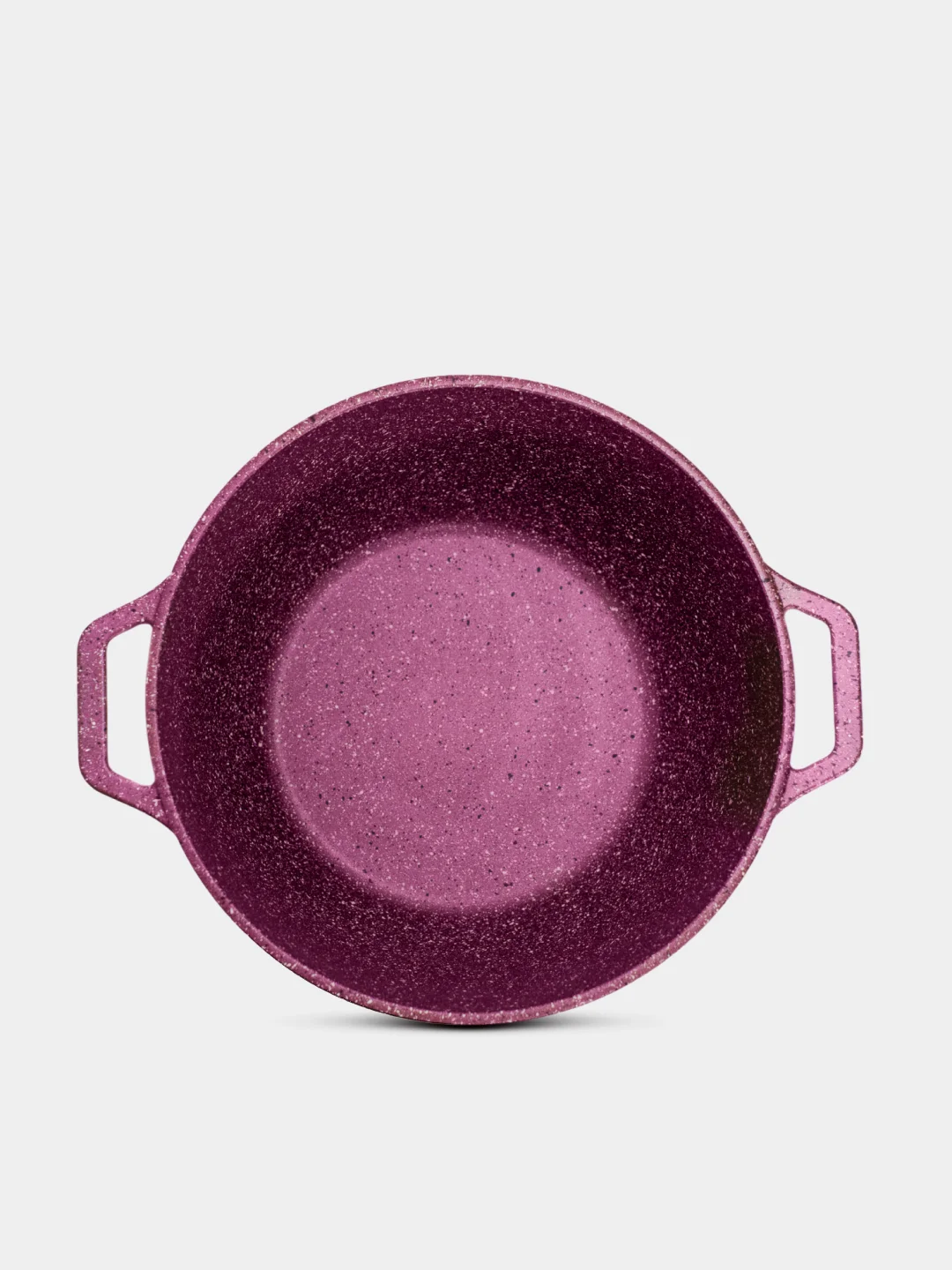 Бордовый кастрюля, 3 литра, с крышкой, литая, алюминиевая, мрамор, с антипригарным покрытием, эко
