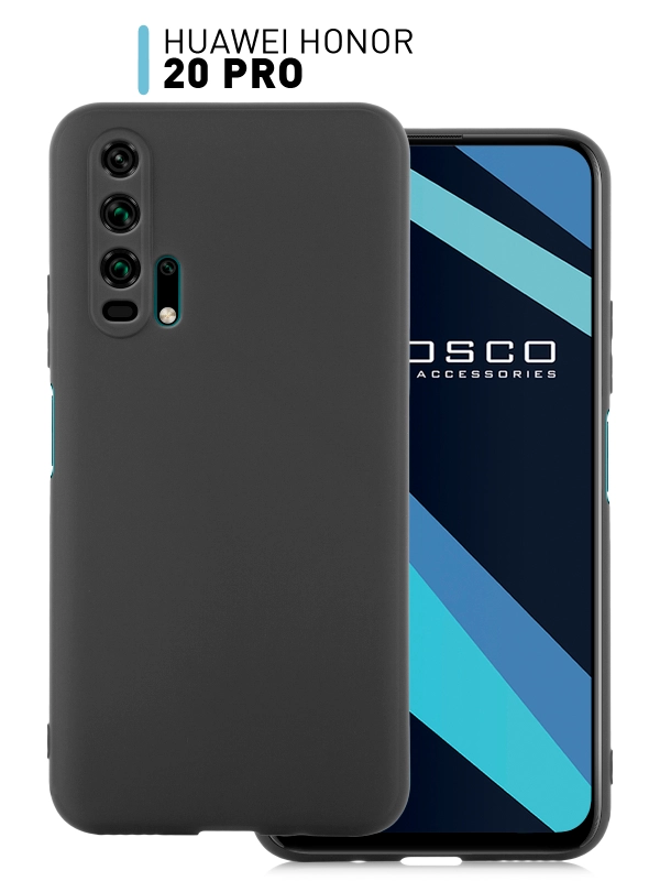 Чехол ROSCO для Honor 20 Pro матовый, силиконовый, тонкий, с защитой камер