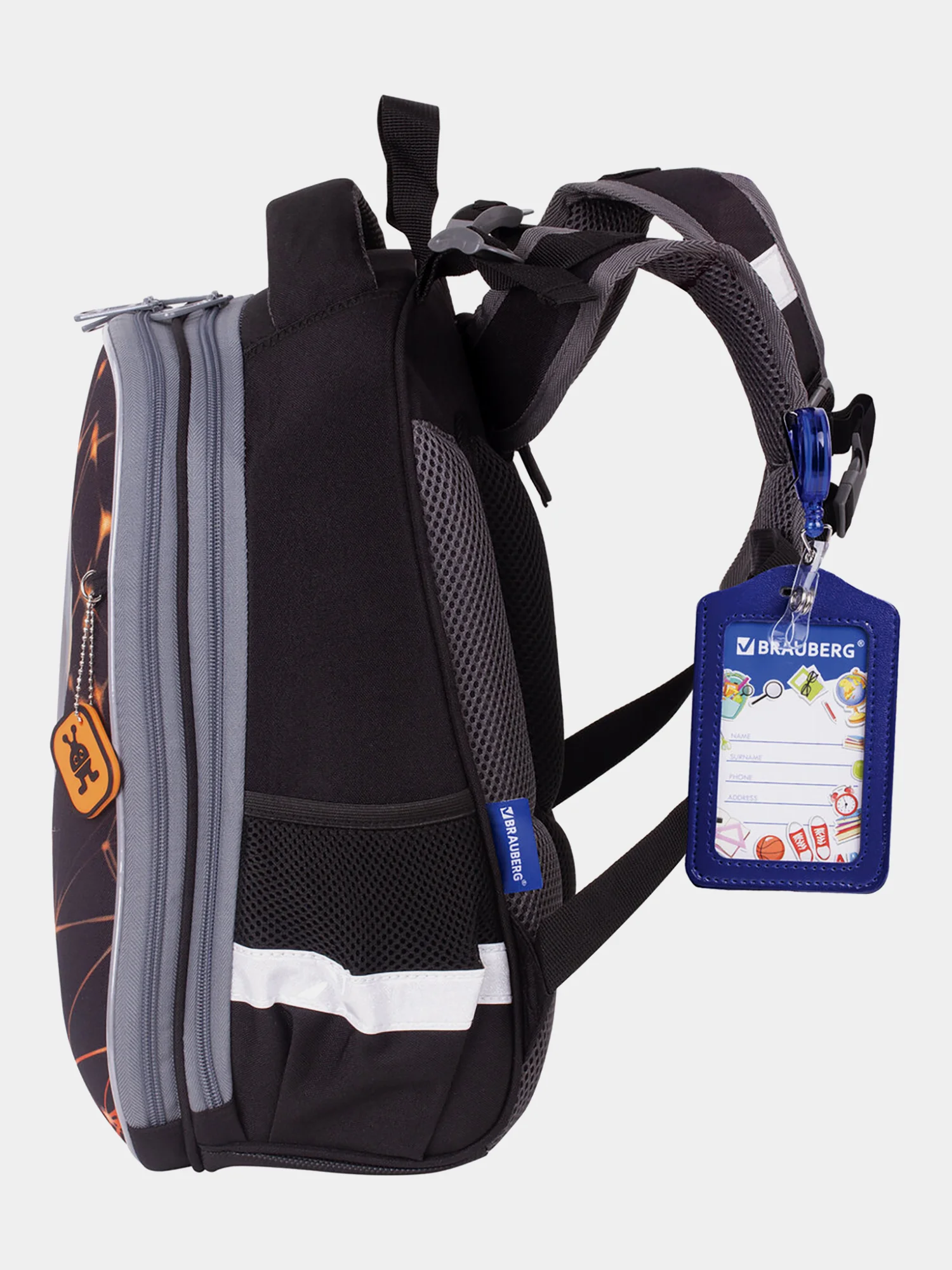 Рюкзак школьный Brauberg Premium, для мальчика, 2 отделения, 227815