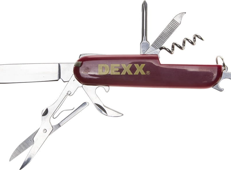 DEXX 10 функций, складной, пластиковая рукоятка, мультитул, многофункциональный нож )