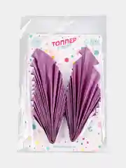 Фиолетовый топпер Перо,декор, набор 2 шт