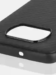 Черный ребристый чехол для Xiaomi Poco X3 NFC/X3 Pro силиконовый ROSCO тонкий с текстурой карбон