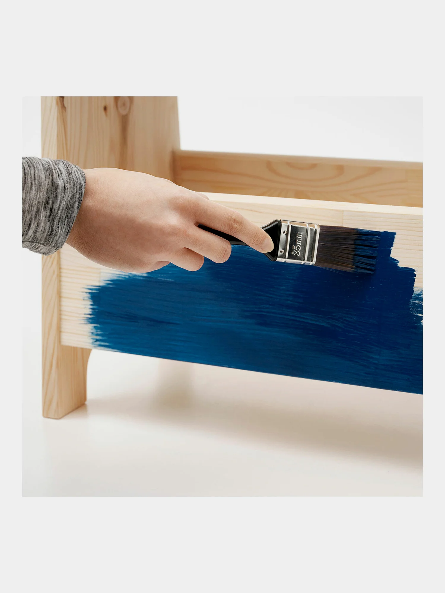 Табурет-тумба деревянный Brabix Scandi Sc-002 ikea, с местом для хранения, сосна, 641888