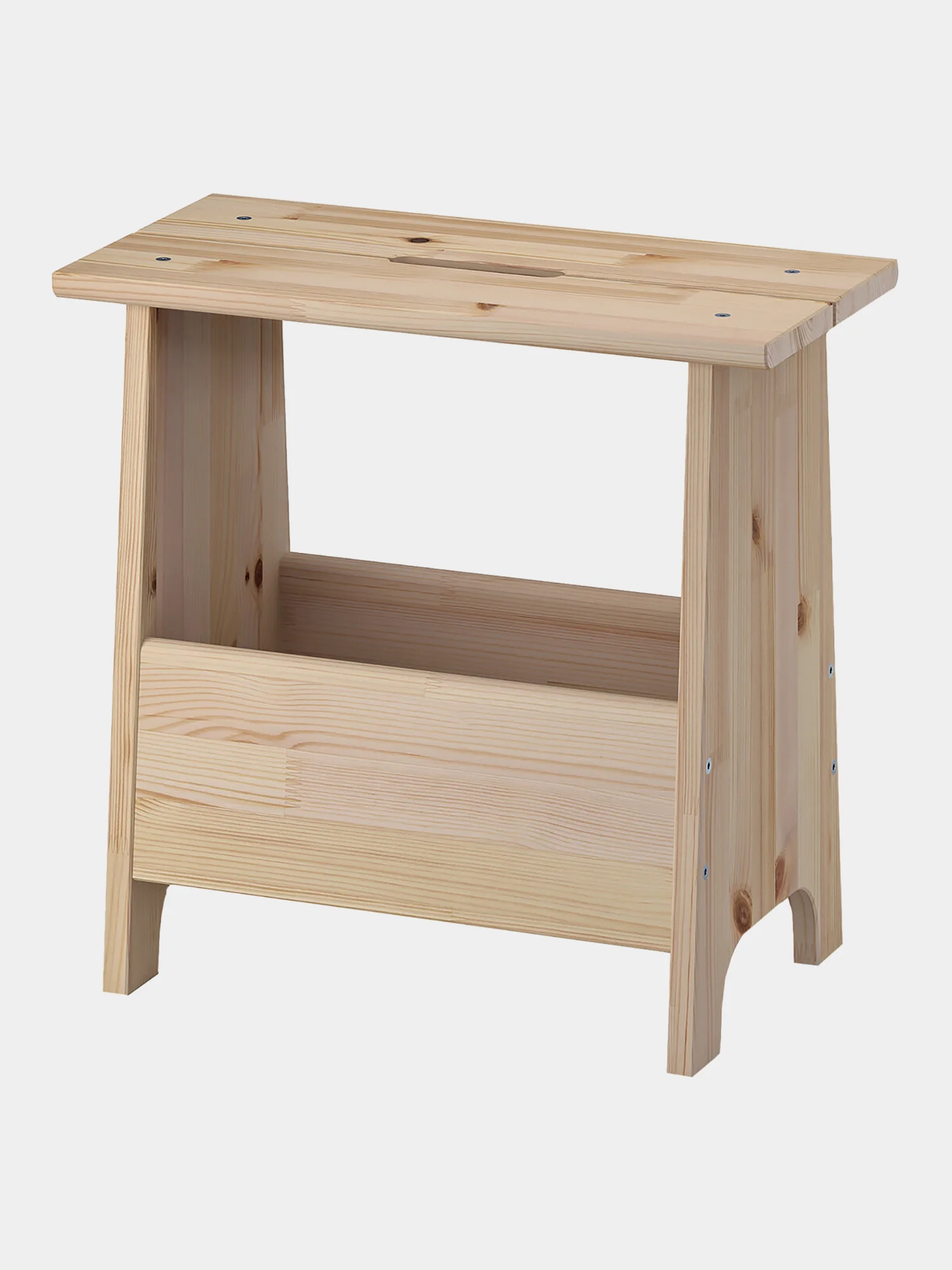 Табурет-тумба деревянный Brabix Scandi Sc-002 ikea, с местом для хранения, сосна, 641888