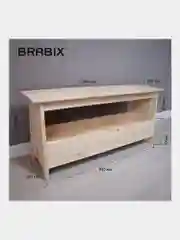 Скамейка-табурет деревянная Brabix Scandi Sc-003 ikea, сосна, 641889