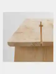 Скамейка-табурет деревянная Brabix Scandi Sc-003 ikea, сосна, 641889