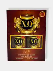 Подарочный набор для мужчин Q.P X.O. Gold/Шампунь для волос/Гель для душа