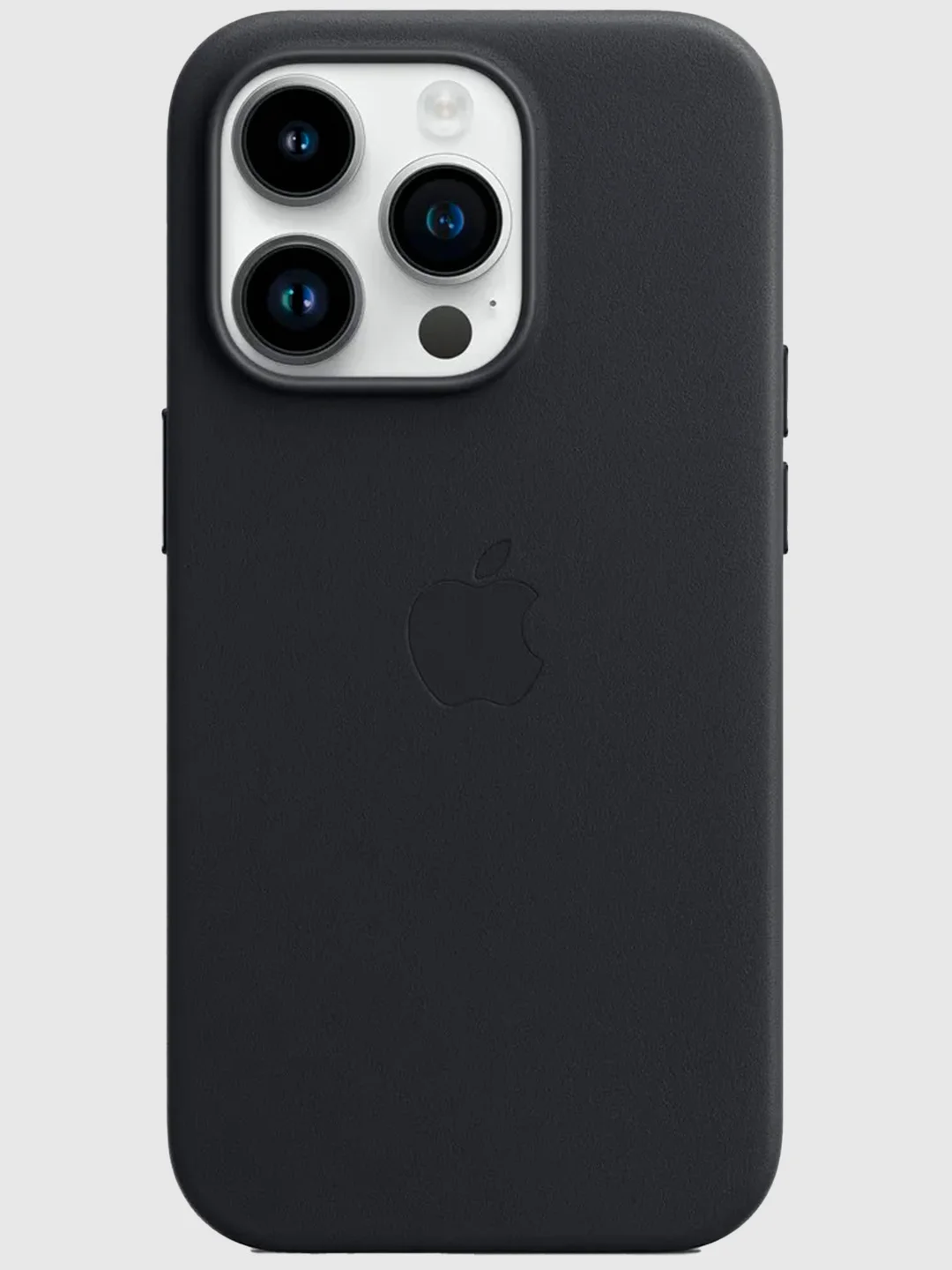 Черный кожаный чехол на Айфон iPhone 12,13,14,15,16,13 Pro Max,14 Pro Max,15 Pro Max,16 Pro Max