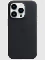 Черный кожаный чехол на Айфон iPhone 12,13,14,15,16,13 Pro Max,14 Pro Max,15 Pro Max,16 Pro Max