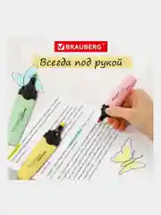 Текстовыделители Brauberg Delta Pastel набор 6 цветов, пастельные маркеры, линия 1-5 мм